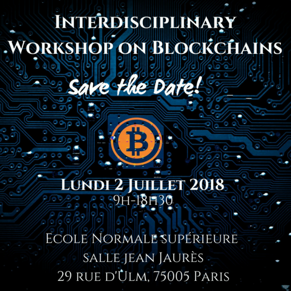Interdisciplinary Workshop on Blockchains Interdisciplinary Workshop on Blockchains